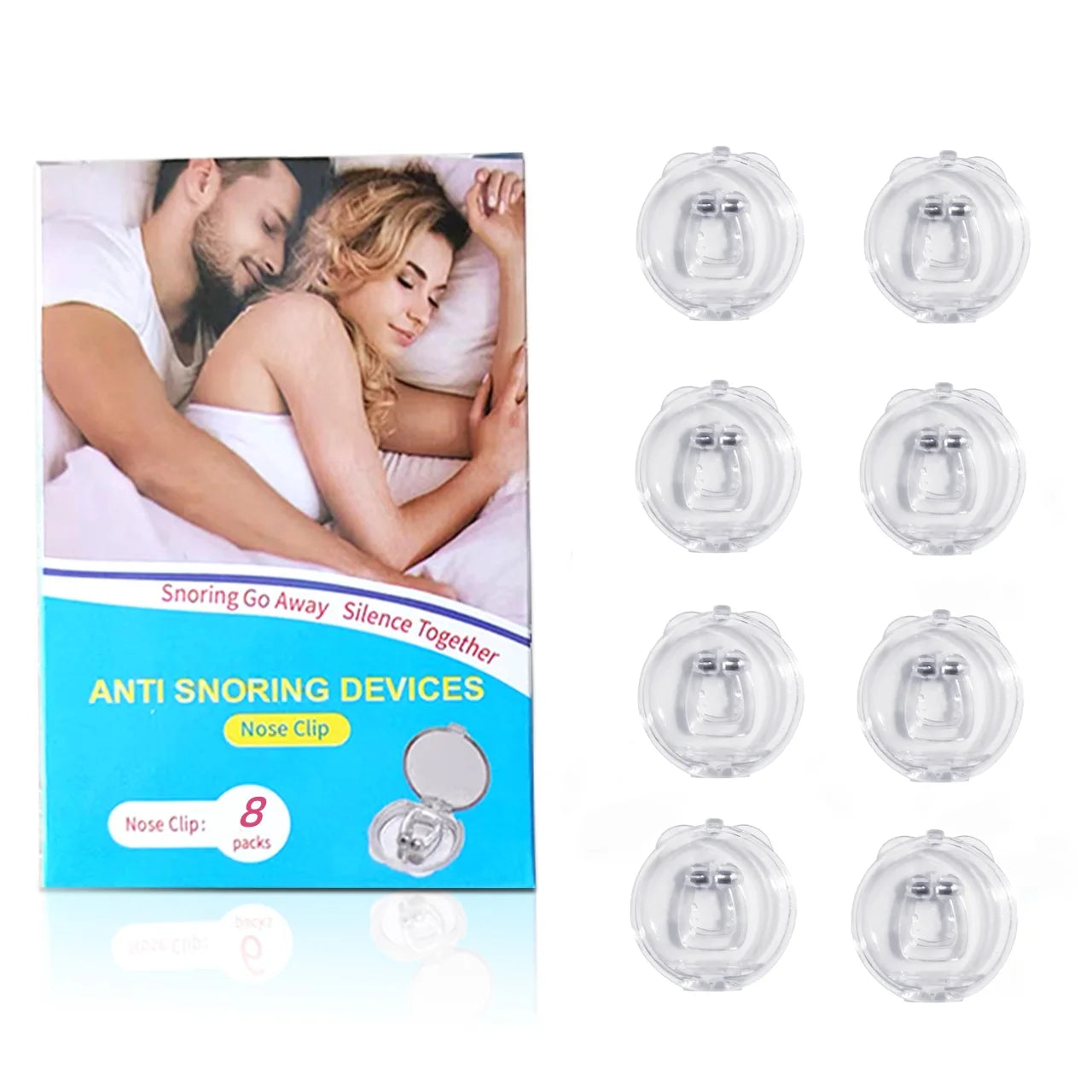 Snoring Nose Clip Anti-Snoring Corrector Snore Prevention Gadget Anti-Snore Device Elimination Nose Clip Men's Sleep Night