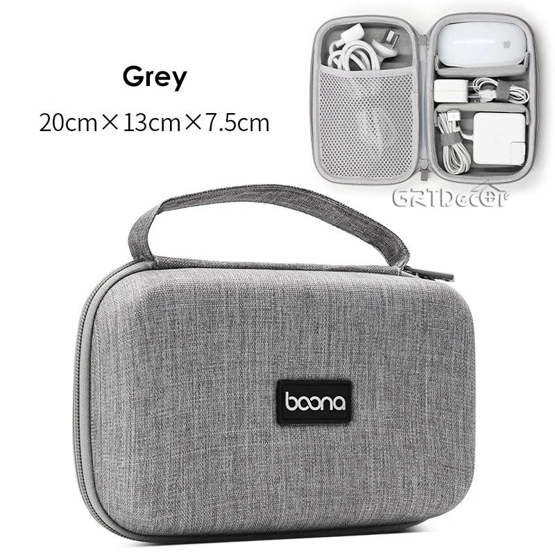 Hot Sale Waterproof Hard Shell Digital Gadgets Storage Bag Travel Organizer for Electronics Accessories HDD Earphone Storage Box