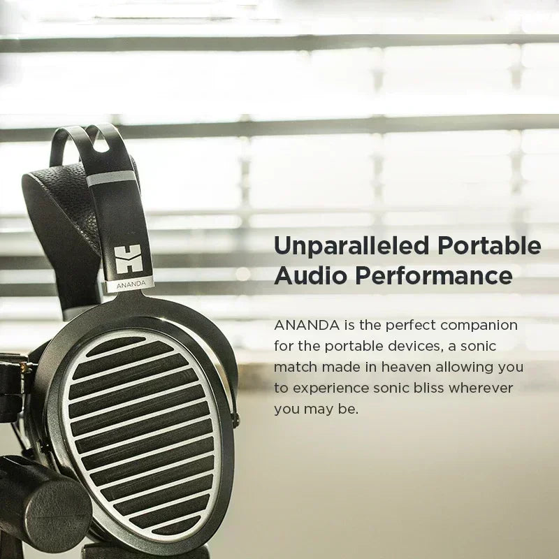 Original HIFIMAN Ananda V3 Stealth Magnet Open-Back Over-Ear Full-Size Planar Magnetic Hi-Fi Headphones for Audiophile