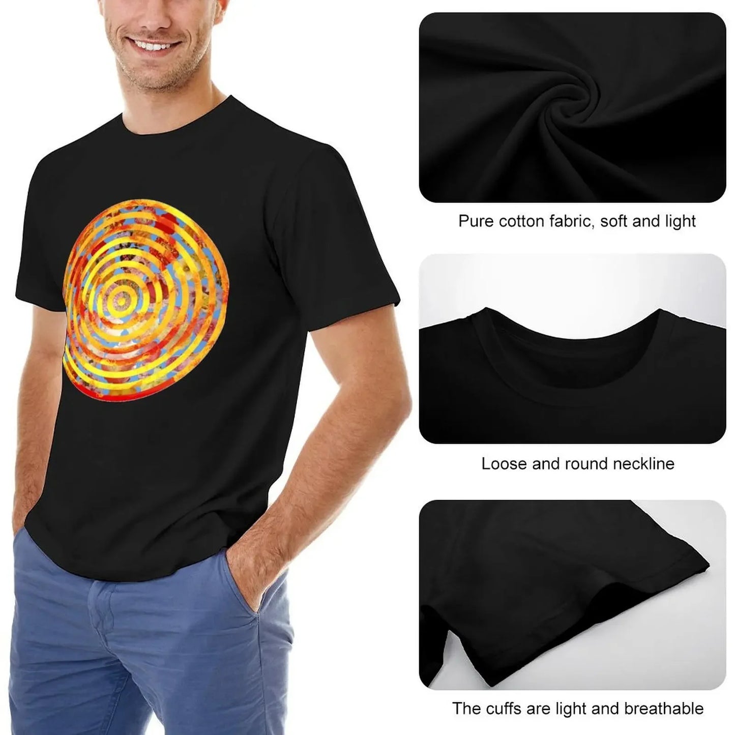 Swim T-Shirt anime stuff tees customs quick drying cotton t shirt men