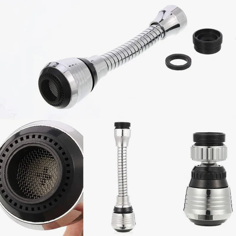 360 ° Adjustment Kitchen Sink Faucet Extender Filter Spray Dual-mode Water-saving Pressurizer for Household Bathroom Gadget