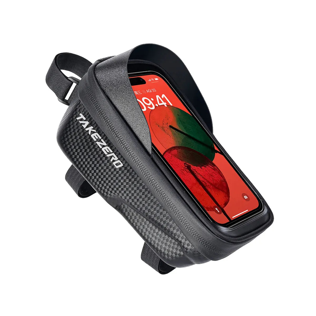 TAKEZERO A2 Mountain Bicycle Bag - Hard Shell EVA Front Bar Bag for Road Bikes, Mobile Phone Handlebar Bag - Cycling Equipment