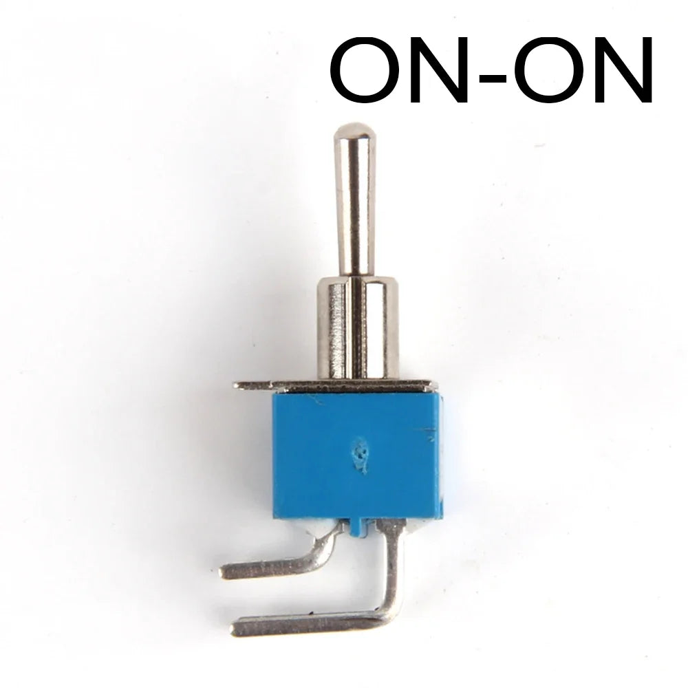 2Pcs ON OFF ON Switches Miniature Toggle Switch Single Pole Double Throw Mini Waterproof Cap Micro Electronic Gadgets Contacts