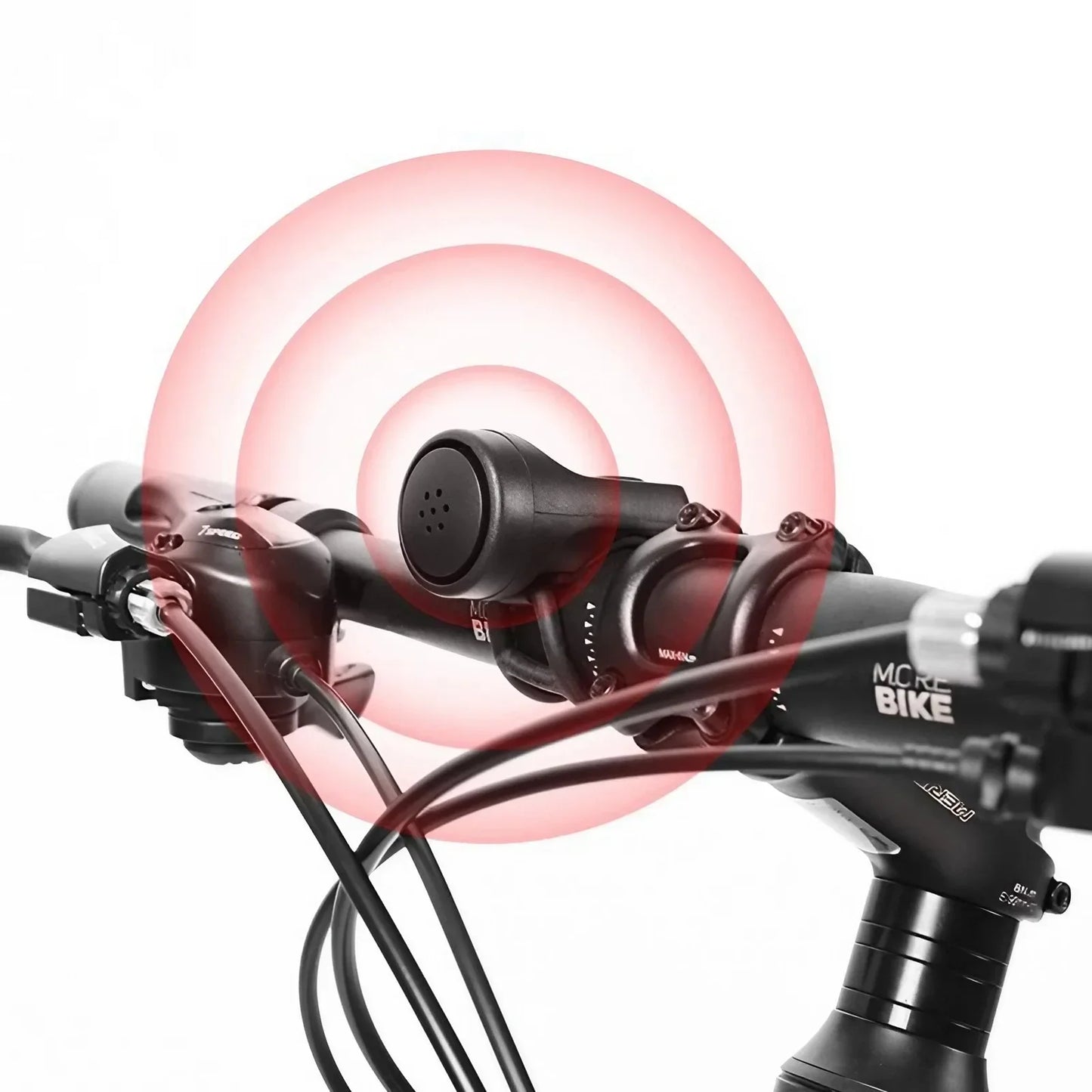 Bicycle Electric Horn Black ABS USB Rechargeable Bicycle Cycling Bell Speaker Bicycle Riding Equipment Super Loud