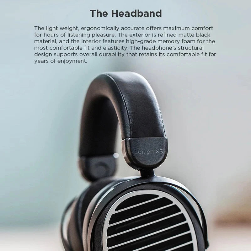 Hifiman Edition XS Headphones Stealth Magnets Planar Magnetic Earphones Full-Size Over-Ear Open-Back Hifi Earbuds Nano Diaphragm