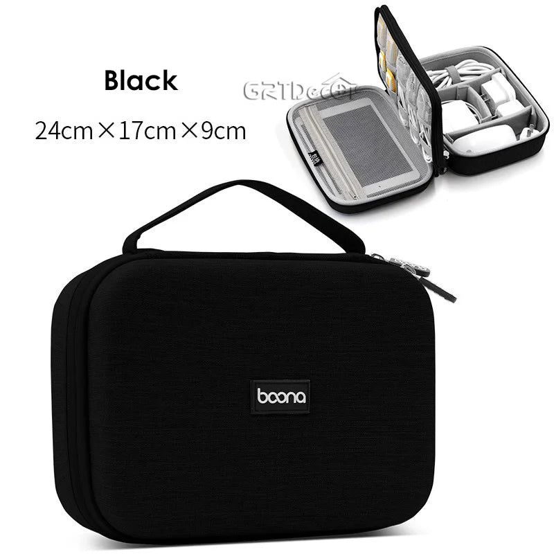 Hot Sale Waterproof Hard Shell Digital Gadgets Storage Bag Travel Organizer for Electronics Accessories HDD Earphone Storage Box