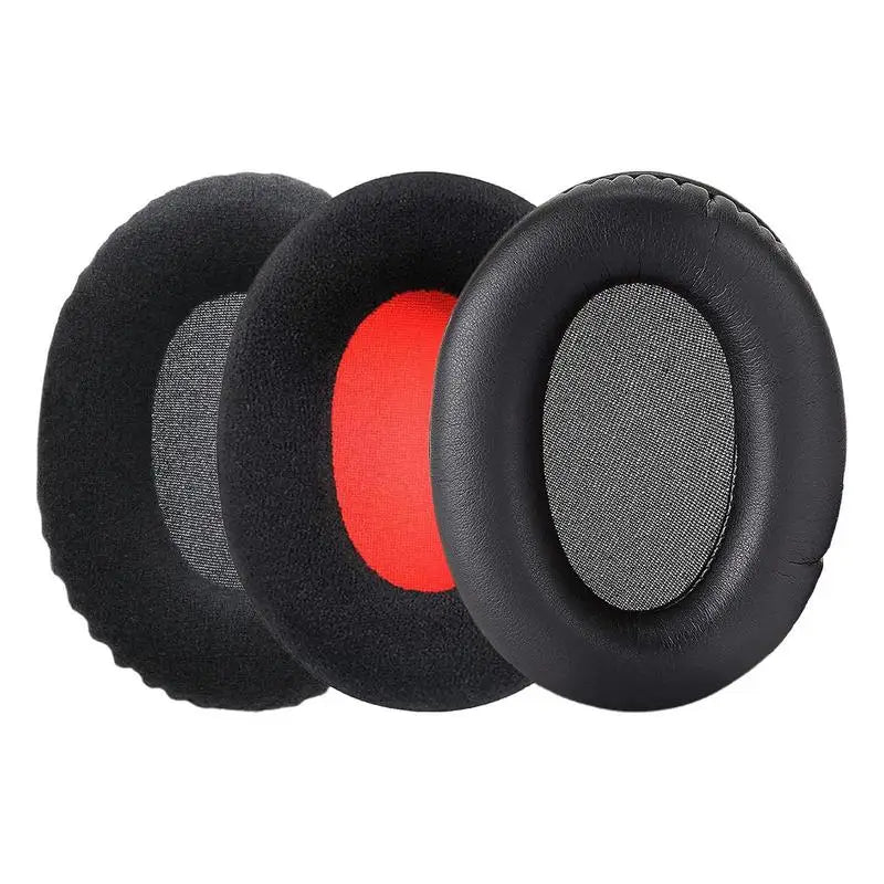 Oval Headphone Earpads Replacement Soft Faux Leather Memory Foam Cover Full-Size Earpads Earphone Earmuff Cloud2 Hscp Flight