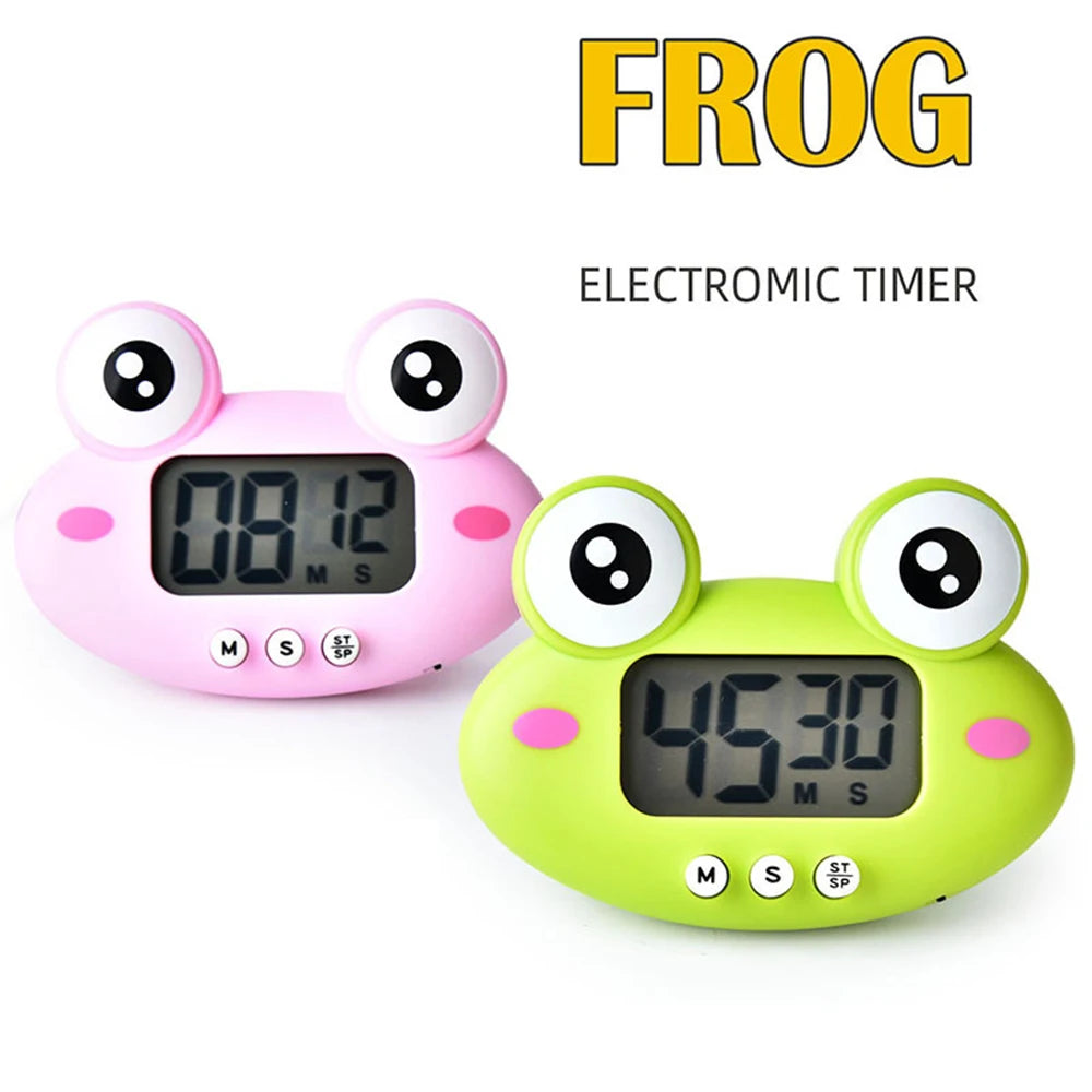 NEW Cute Frogs Kitchen Electronic Digital Timer 1-99 Minutes Cooking Study Work Timer Reminder For Shop Home Kitchen Gadget Gift