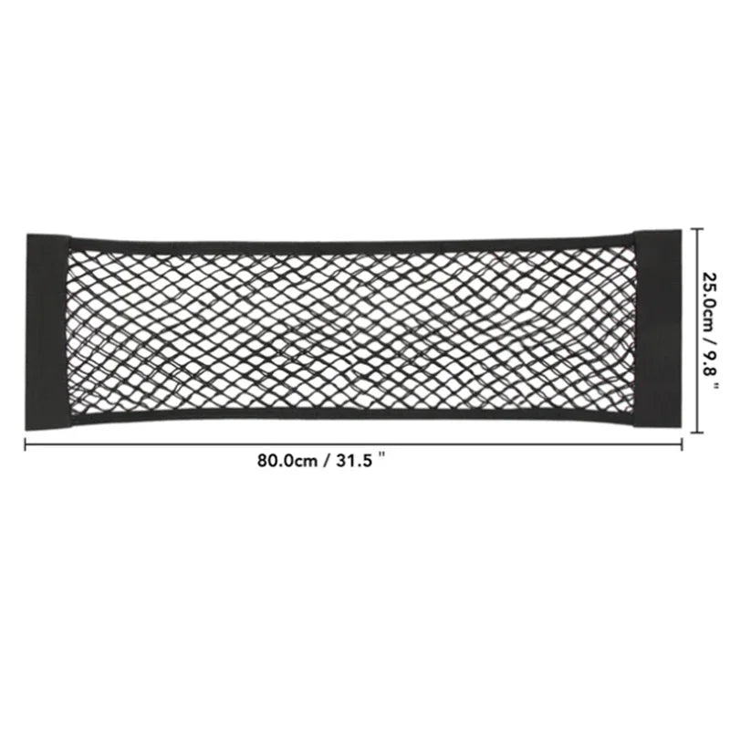 Car Back Rear Trunk Seat Elastic String Net Magic Sticker Storage Box Organizer In the Trunk Auto Accesorios Interior Car Gadget