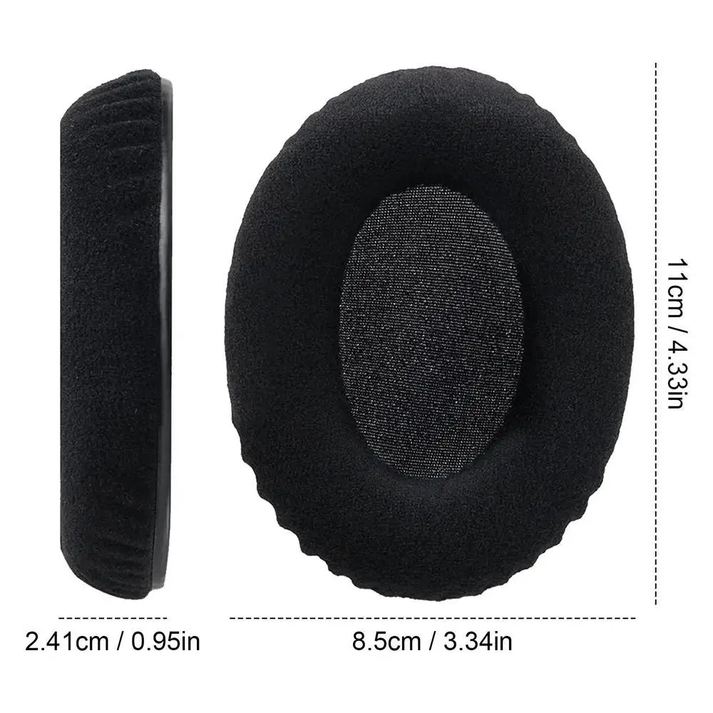 Oval Headphone Earpads Replacement Soft Faux Leather Memory Foam Cover Full-Size Earpads Earphone Earmuff Cloud2 Hscp Flight