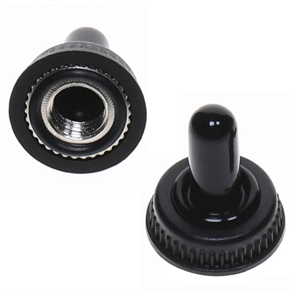 2Pcs ON OFF ON Switches Miniature Toggle Switch Single Pole Double Throw Mini Waterproof Cap Micro Electronic Gadgets Contacts