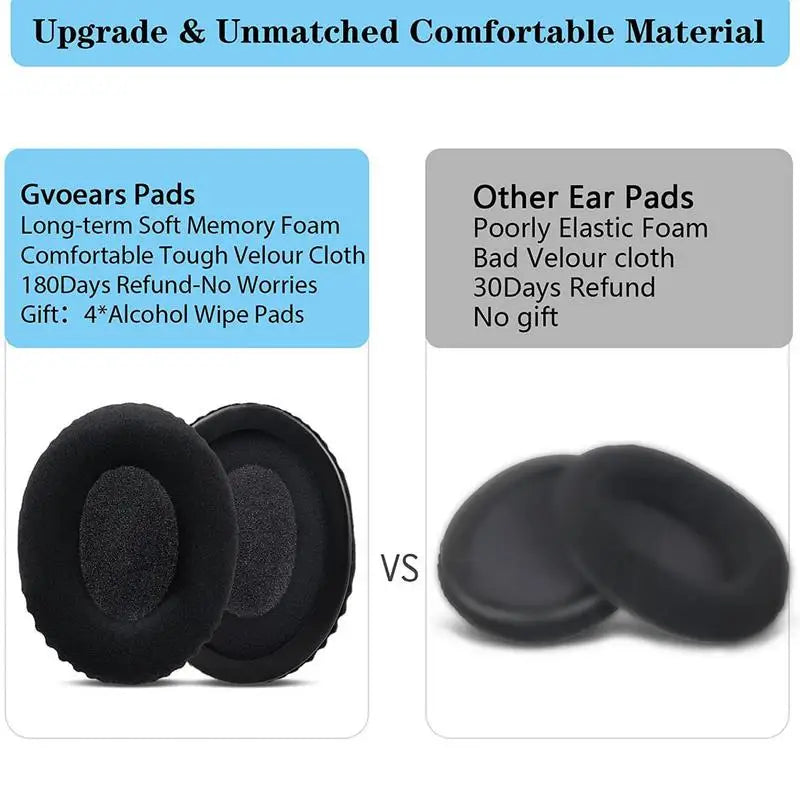 Oval Headphone Earpads Replacement Soft Faux Leather Memory Foam Cover Full-Size Earpads Earphone Earmuff Cloud2 Hscp Flight