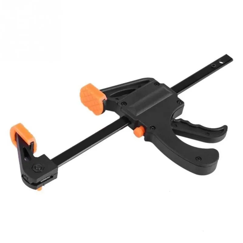 4' Woodworking Clamps 2 Pcs Set Fixed Type Quick Ratchet Release Speed Extruded Nylon Work Bar Kit Spreader Gadgets DIY Portable
