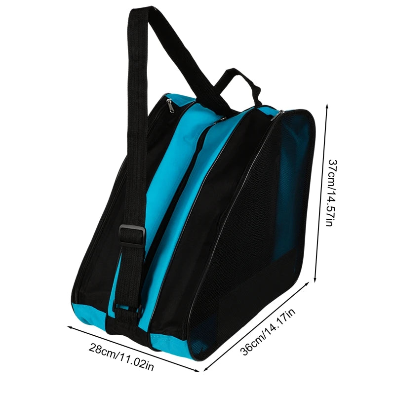 Portable Roller Skates Bag Ice Skating Bag Large Capacity Breathable Kids Inline Skates Bag Skates Storage Bag Skating Shoes Bag