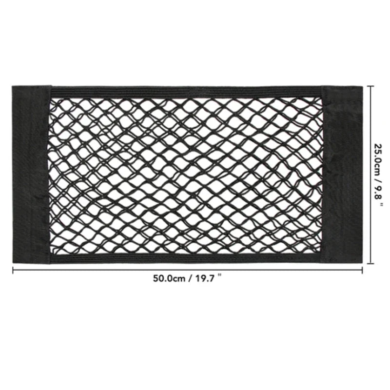 Car Back Rear Trunk Seat Elastic String Net Magic Sticker Storage Box Organizer In the Trunk Auto Accesorios Interior Car Gadget