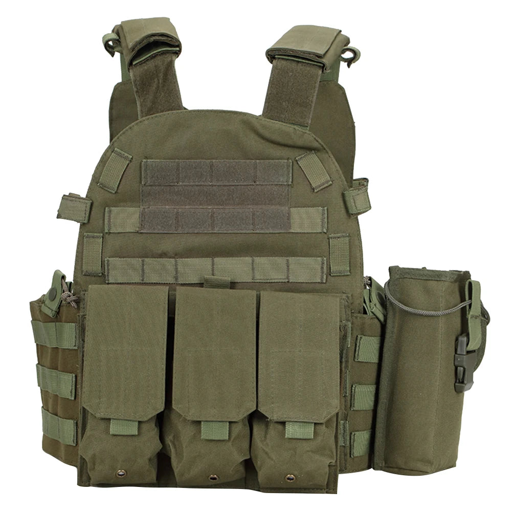 Nylon Chest Rig Molle Vest Multi-Functional Camouflage Molle Waistcoat Adjustable Men Women Combat Equipment for Outdoor Cycling