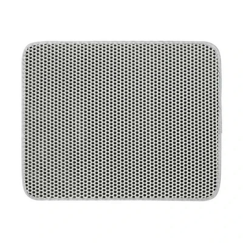 Cat Litter Mat,Double Layer Pet Non-slip Large Litter Filter Mat,Wear-resistant Waterproof Litter Cat Mat,Cat Box Use Pad