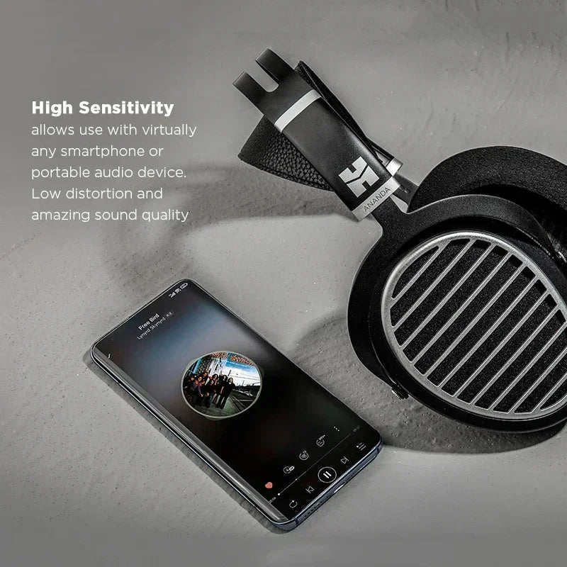 Original HIFIMAN Ananda V3 Stealth Magnet Open-Back Over-Ear Full-Size Planar Magnetic Hi-Fi Headphones for Audiophile