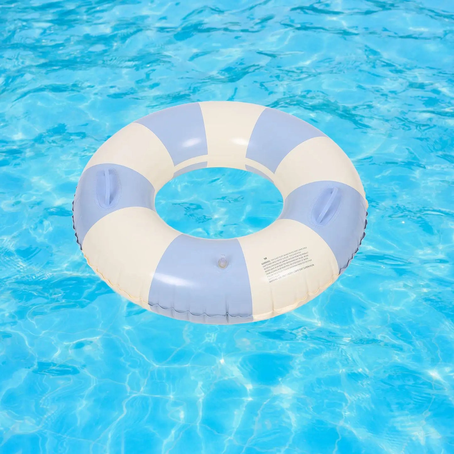 Anti-crack Striped Swim Ring Toddler Pool Stuff Pvc Family Float Swimming Circle