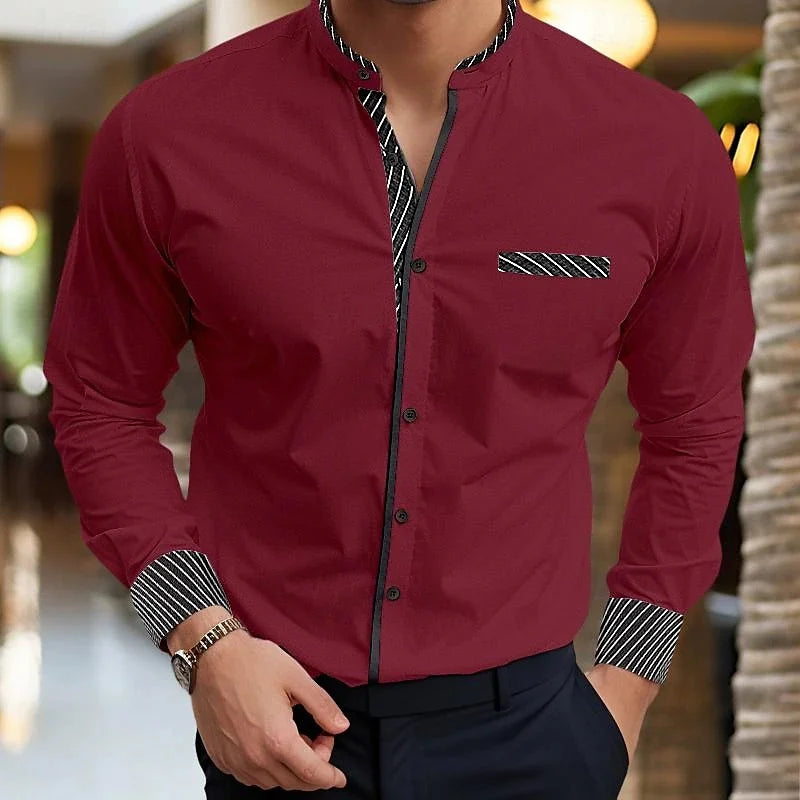 2024 new style 10 -color men's shirt 3D printing shirt business office clothing Hawaiian fashion casual breathable fabric