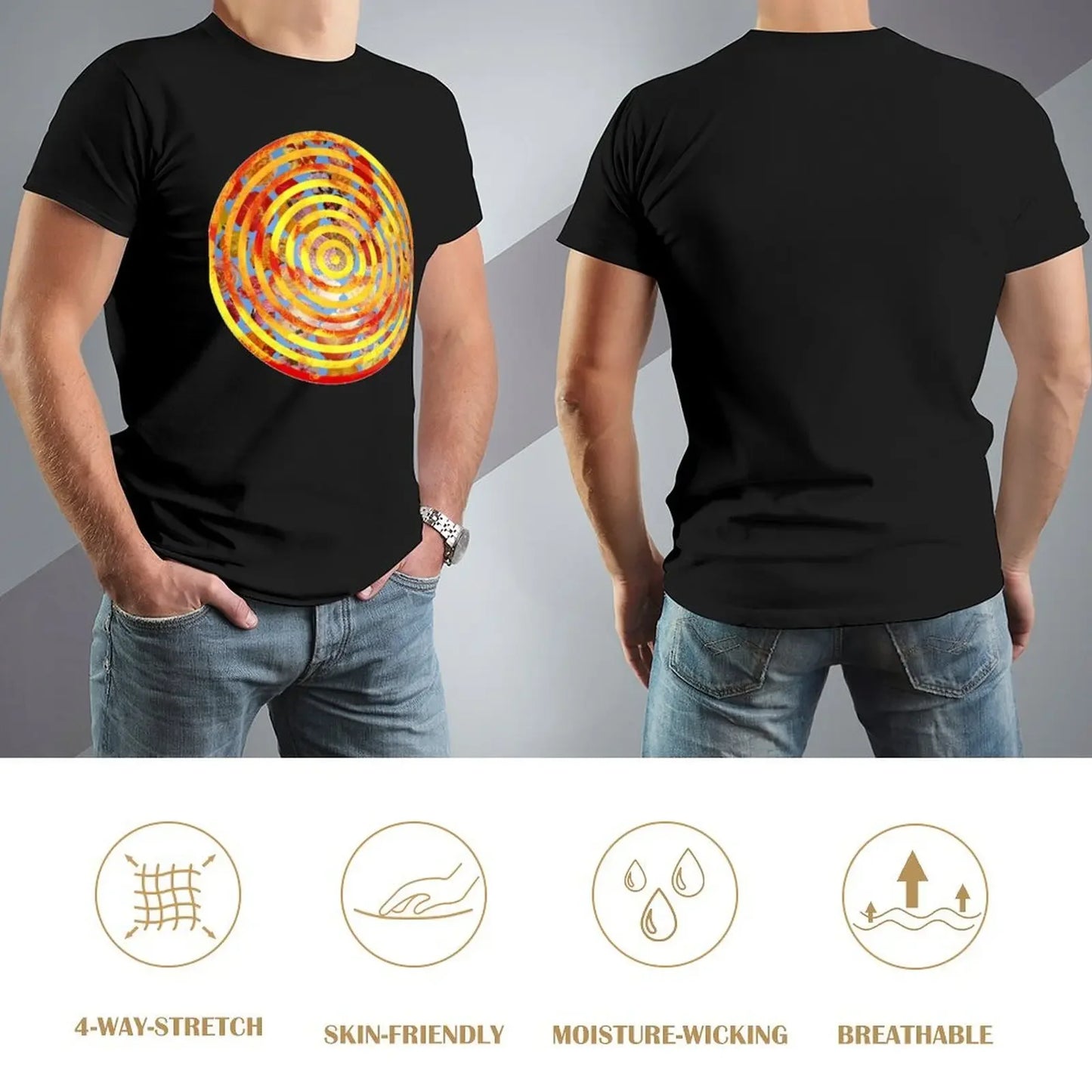 Swim T-Shirt anime stuff tees customs quick drying cotton t shirt men
