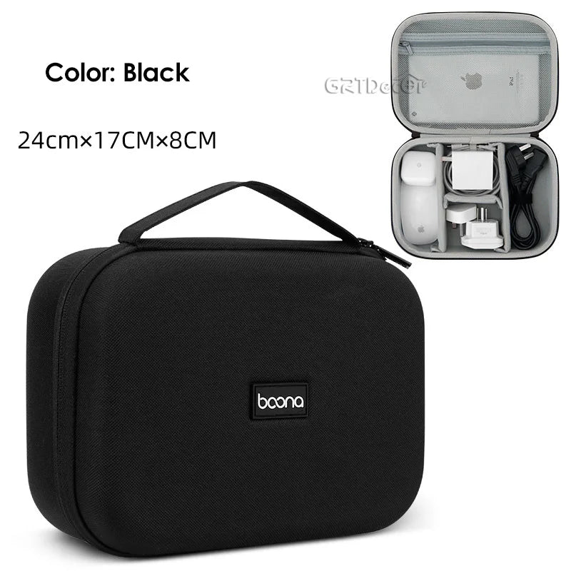 Hot Sale Waterproof Hard Shell Digital Gadgets Storage Bag Travel Organizer for Electronics Accessories HDD Earphone Storage Box