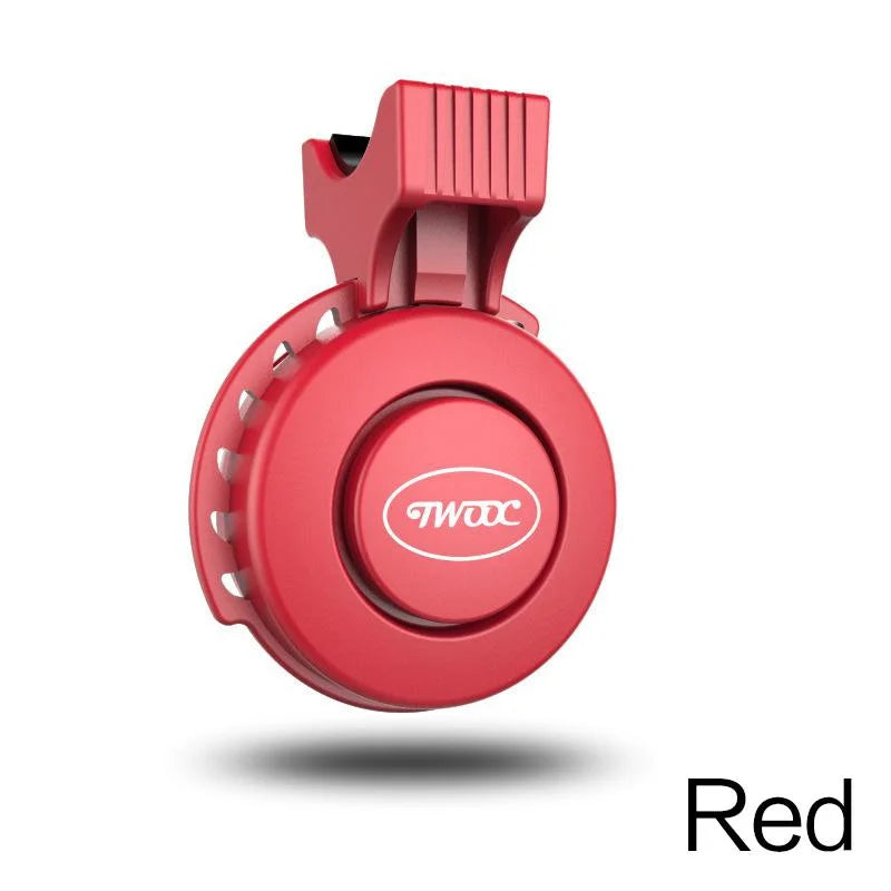 Bicycle Electric Horn Black ABS USB Rechargeable Bicycle Cycling Bell Speaker Bicycle Riding Equipment Super Loud