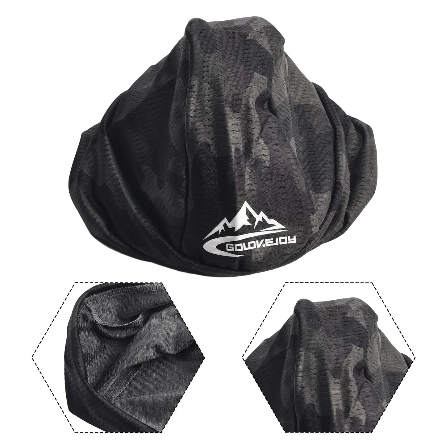 Hat Mesh Fabric Quick Dry Cycling Cap Motorcycle Helmet Liner Bike Summer Riding Anti-Sweat Hat Cycling Equipment