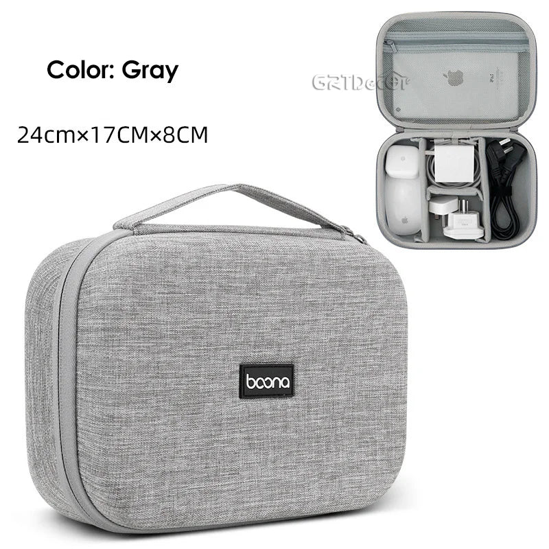 Hot Sale Waterproof Hard Shell Digital Gadgets Storage Bag Travel Organizer for Electronics Accessories HDD Earphone Storage Box
