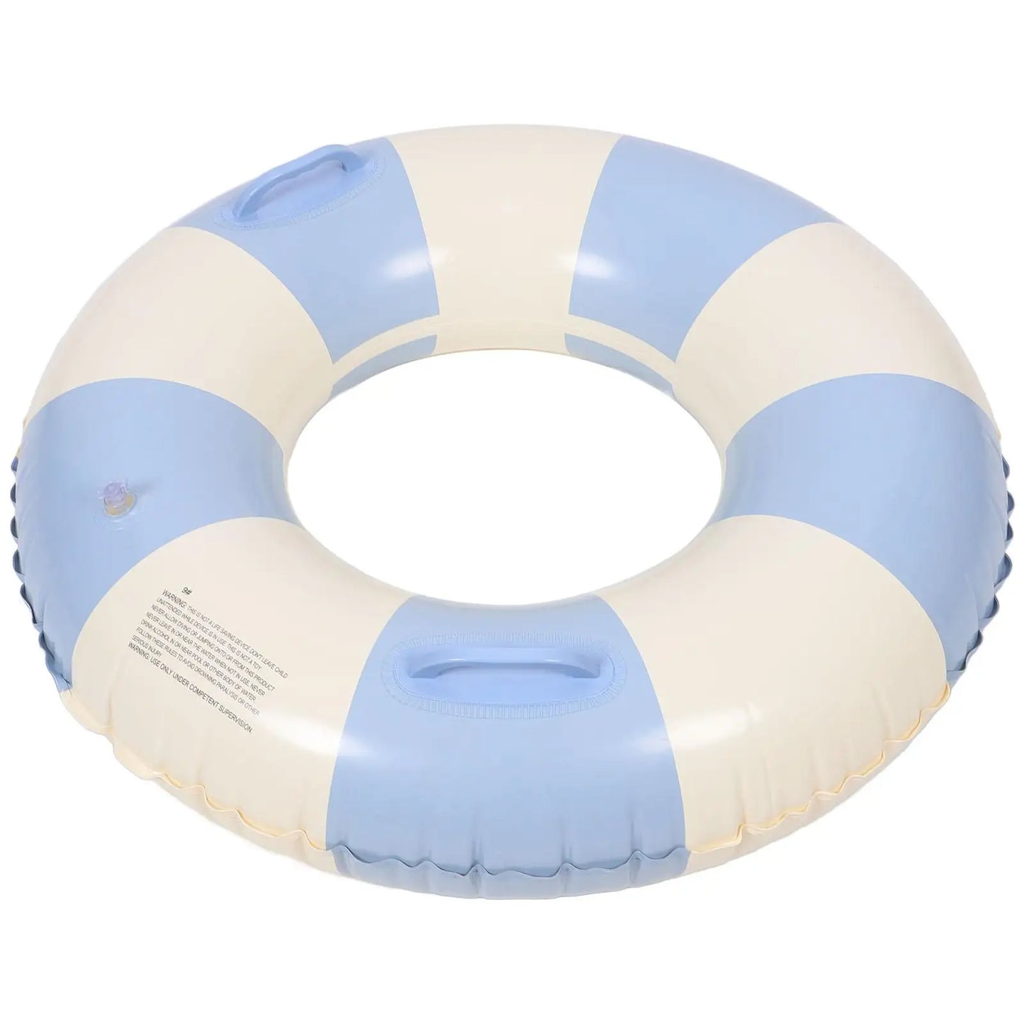 Anti-crack Striped Swim Ring Toddler Pool Stuff Pvc Family Float Swimming Circle