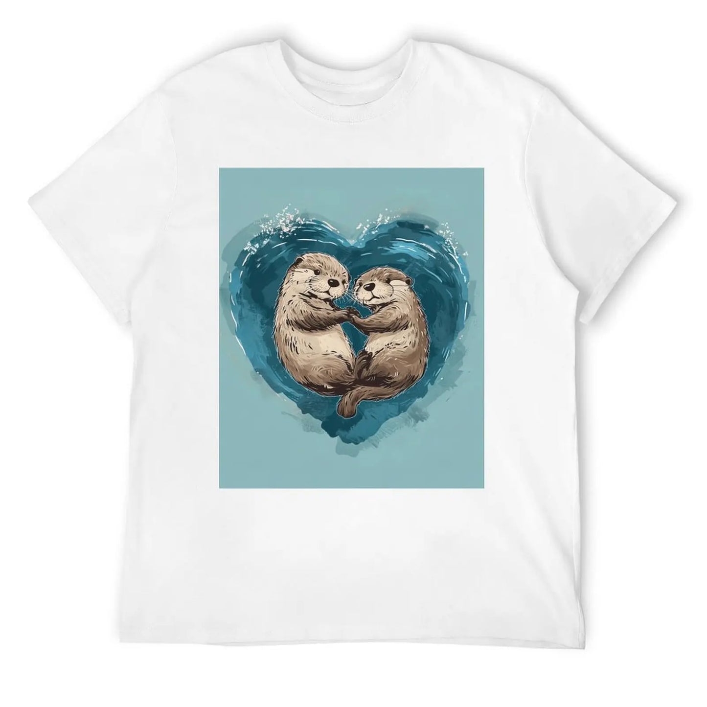 A Whole Otter Love - Otters Swimming Together T-Shirt sweat cheap stuff black t shirts for men