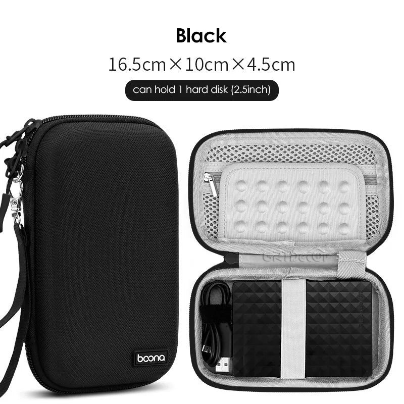 Hot Sale Waterproof Hard Shell Digital Gadgets Storage Bag Travel Organizer for Electronics Accessories HDD Earphone Storage Box