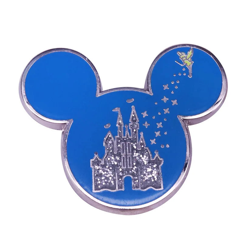 YQ556 Mickey Mouse Enamel Pin Funny Brooch Cartoons Badge for Bags Jeans Hoodies Denim Lapel Pin Jewelry Kids Best Gift