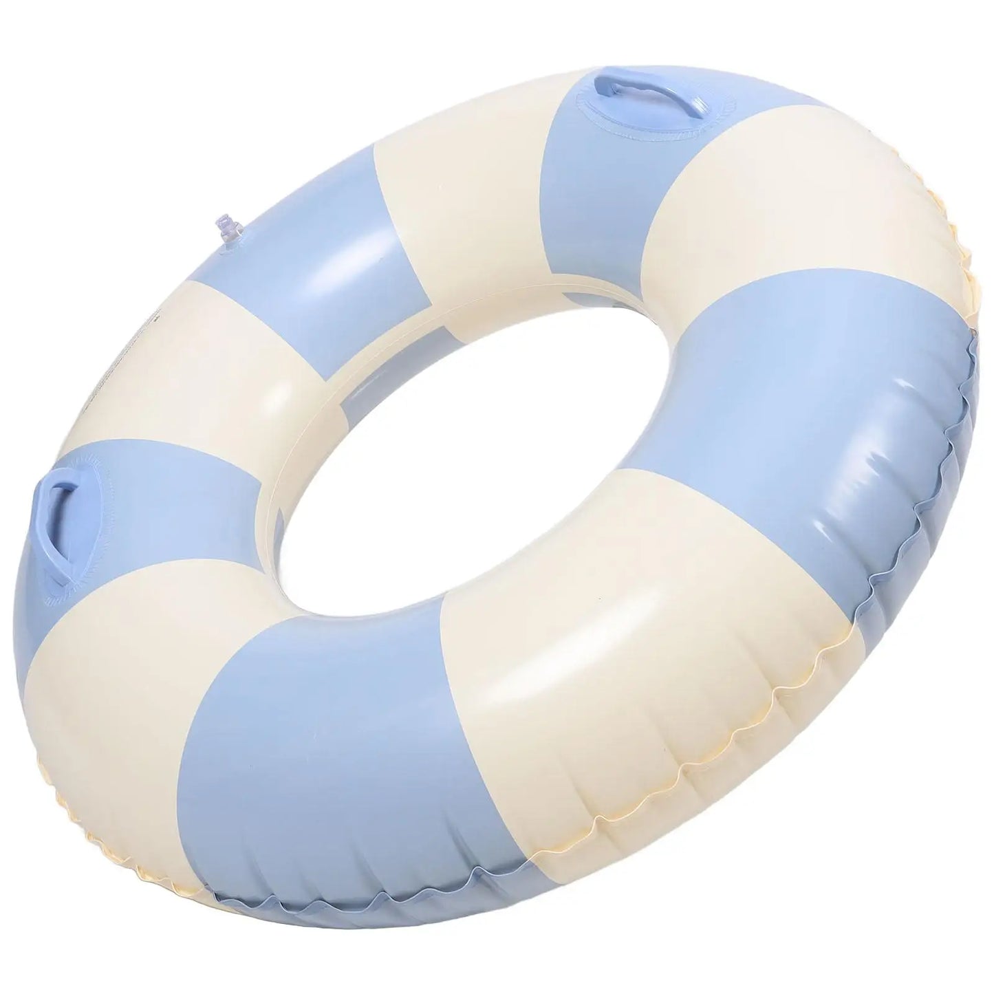 Anti-crack Striped Swim Ring Toddler Pool Stuff Pvc Family Float Swimming Circle