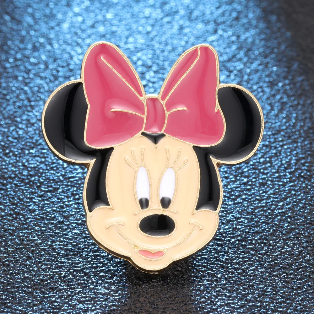 YQ556 Mickey Mouse Enamel Pin Funny Brooch Cartoons Badge for Bags Jeans Hoodies Denim Lapel Pin Jewelry Kids Best Gift