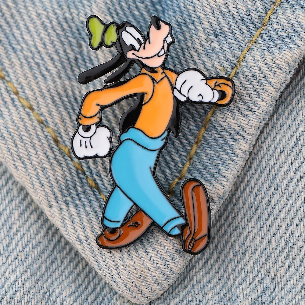 YQ556 Mickey Mouse Enamel Pin Funny Brooch Cartoons Badge for Bags Jeans Hoodies Denim Lapel Pin Jewelry Kids Best Gift
