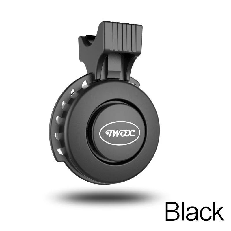Bicycle Electric Horn Black ABS USB Rechargeable Bicycle Cycling Bell Speaker Bicycle Riding Equipment Super Loud
