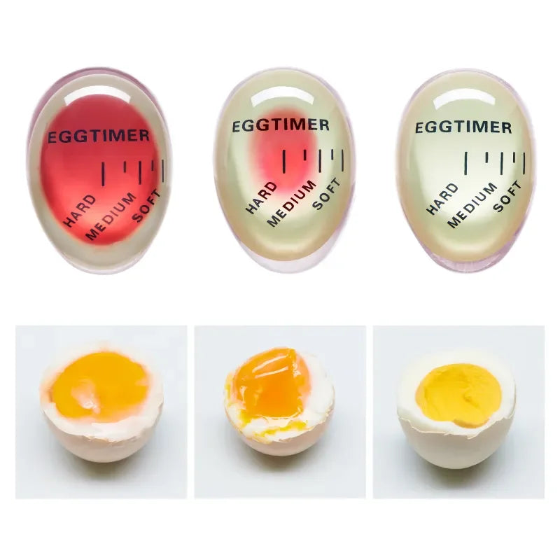 1pcs Egg Timer Kitchen Electronics Gadgets Color Eggs Cooking Changing Yummy Soft Hard Boiled Eco-Friendly Resin Red Tools