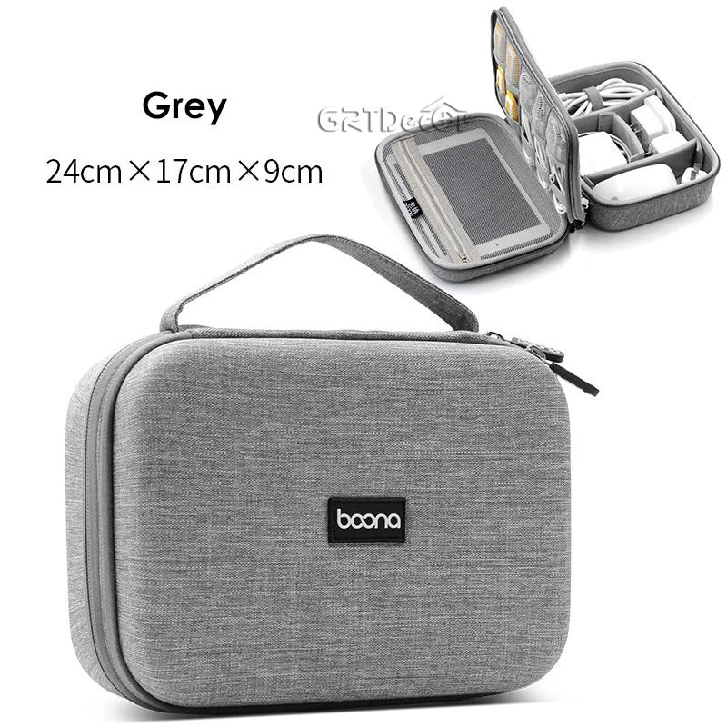 Hot Sale Waterproof Hard Shell Digital Gadgets Storage Bag Travel Organizer for Electronics Accessories HDD Earphone Storage Box