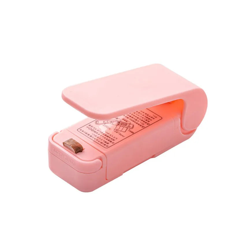 Mini Heat Bag Packaging Sealer Portable Plastic Bag Clip Sealing Machine Food Storage Seal Snack Sealing Kitchen Gadgets