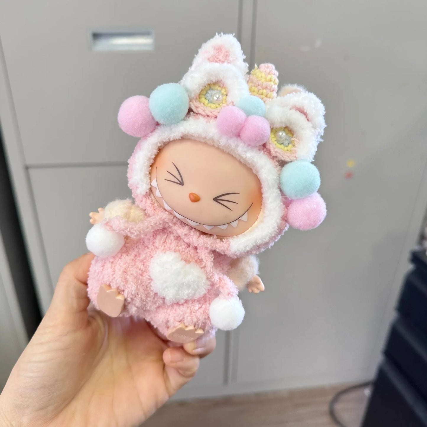 Labubu Clothes 17cm Labubu Clothes Red Festive Attire Great Red Awakening Lion Clothes Dolls Accessories Labubu Ropa