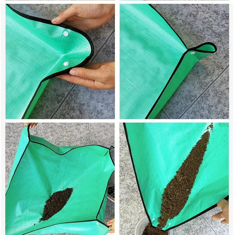 Home Gardening Supplies Planting Mat Potting Pad Foldable Garden Plant Flower Pot Reusable Transplanting Waterproof Mats