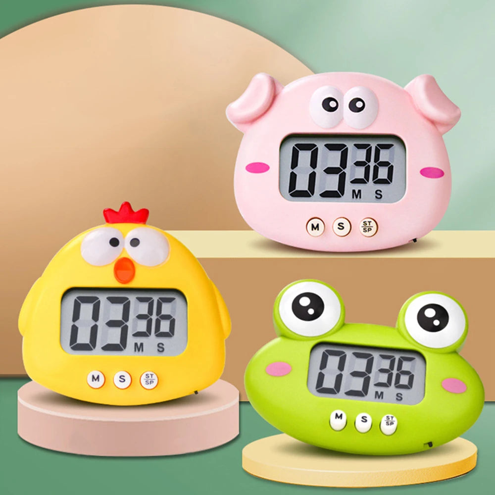 NEW Cute Frogs Kitchen Electronic Digital Timer 1-99 Minutes Cooking Study Work Timer Reminder For Shop Home Kitchen Gadget Gift