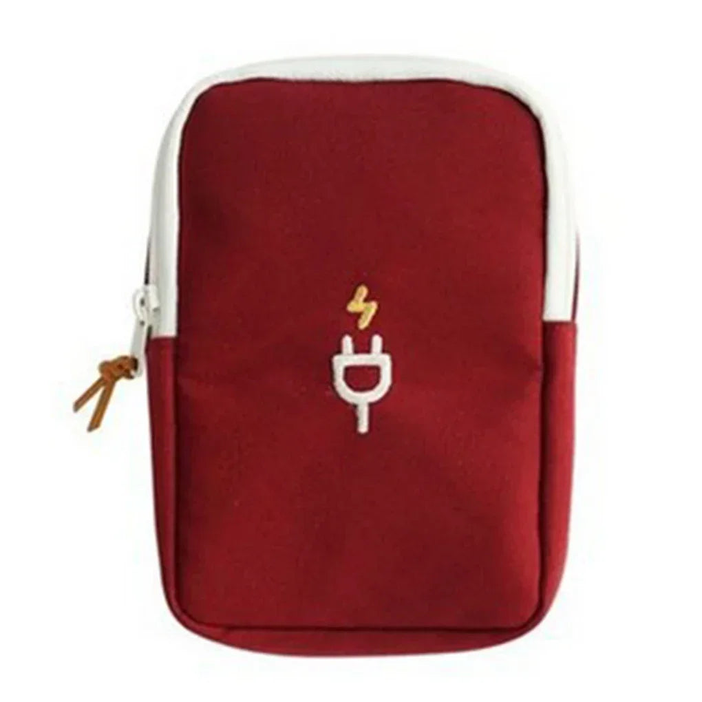 Portable Travel Gadget Organizer Bag Digital Cable Bag Electronics Accessories Storage Carrying Case Pouch for USB Power Bank