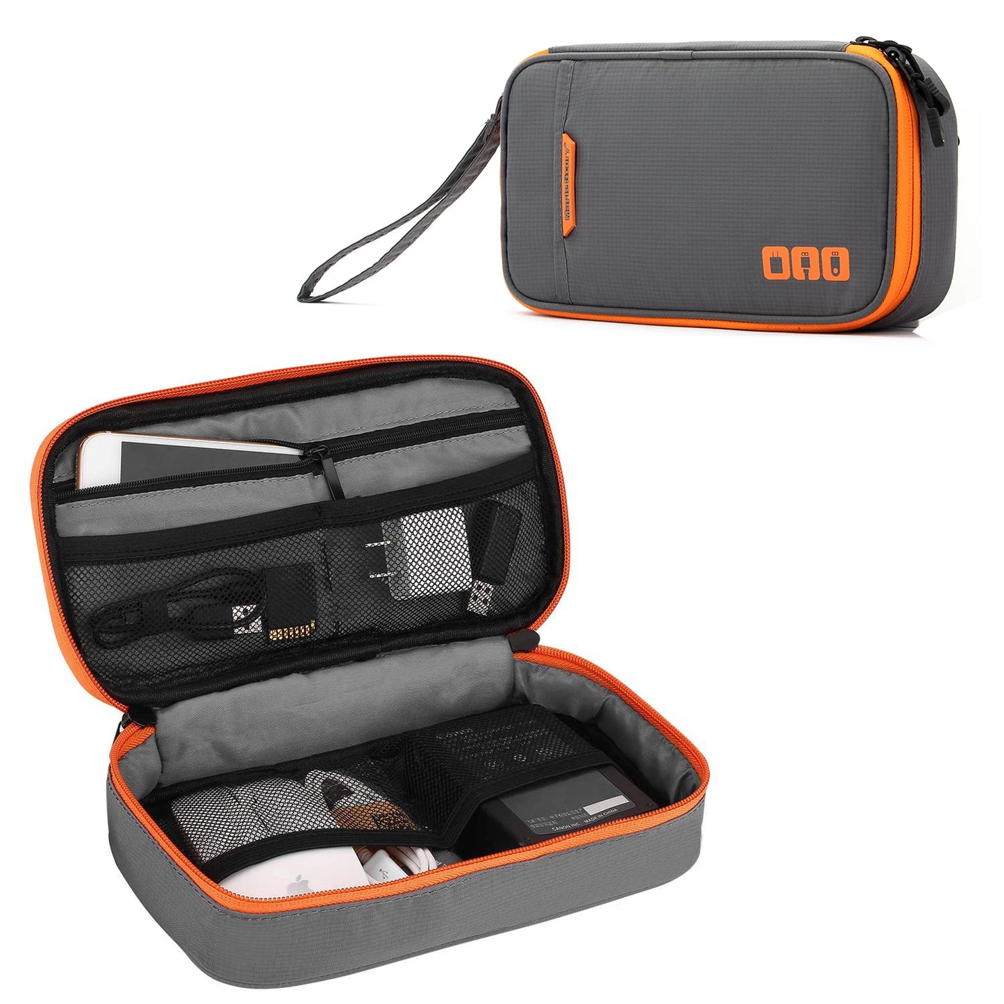 Portable Electronic Accessories Travel case,Cable Organizer Bag Gadget Carry Bag for iPad,Cables,Power,USB Flash Drive, Charger