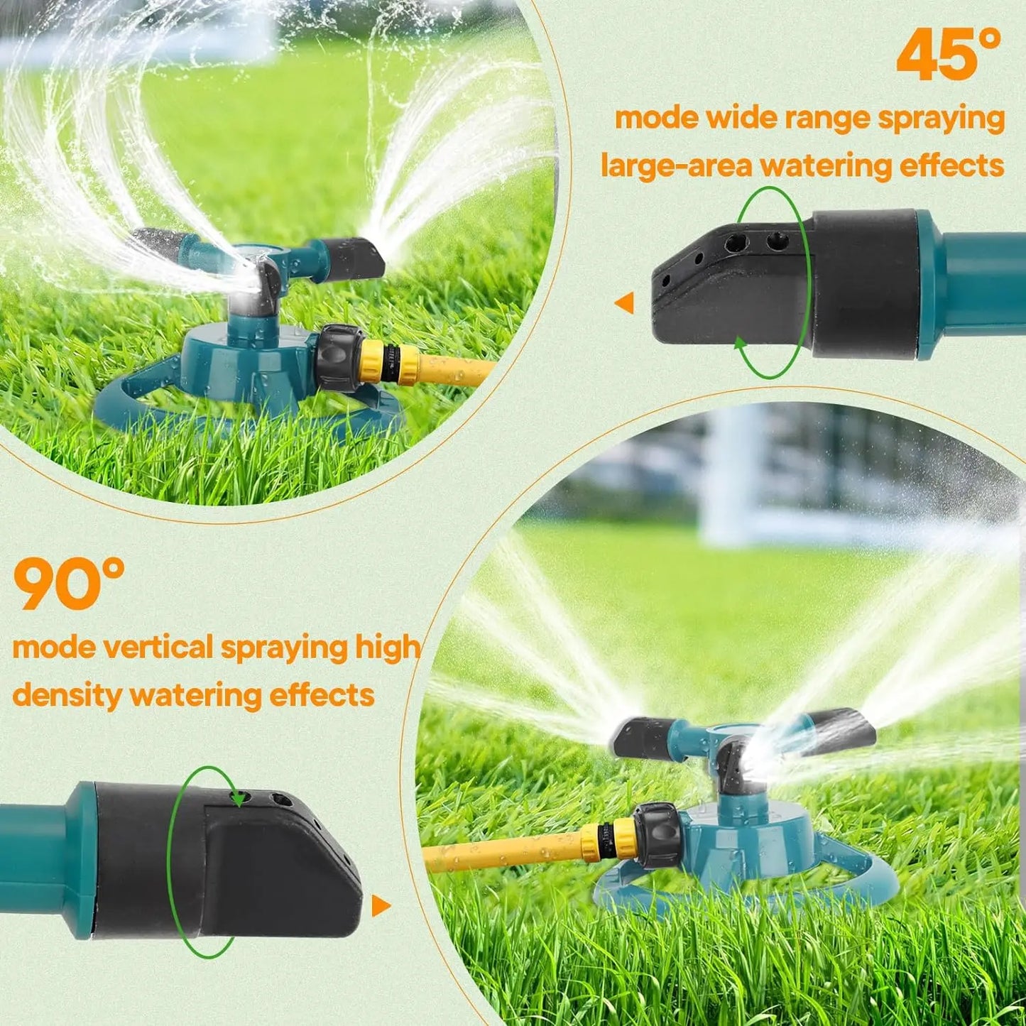 Sprinkler Nozzle 360 Degree Automatic Rotating Water Spray Garden Lawn Automatic Sprinkler Garden Watering Irrigation Supplies