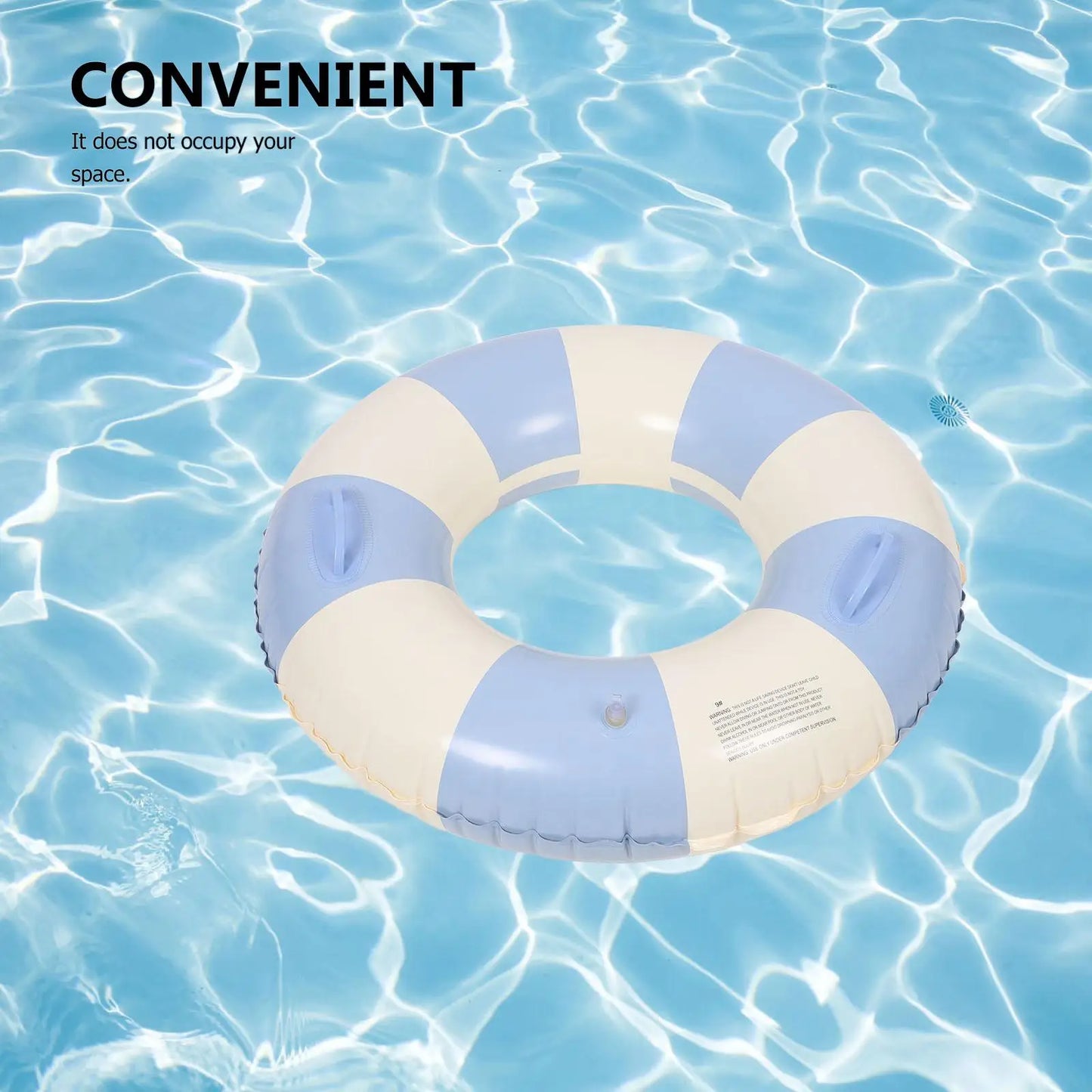 Anti-crack Striped Swim Ring Toddler Pool Stuff Pvc Family Float Swimming Circle