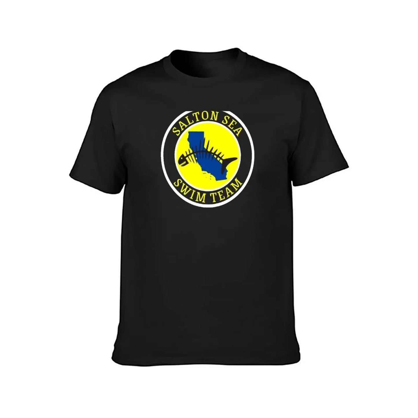 Salton Sea Swim Team Funny T-Shirt Short sleeve tee blue archive plain anime stuff mens graphic t-shirts pack