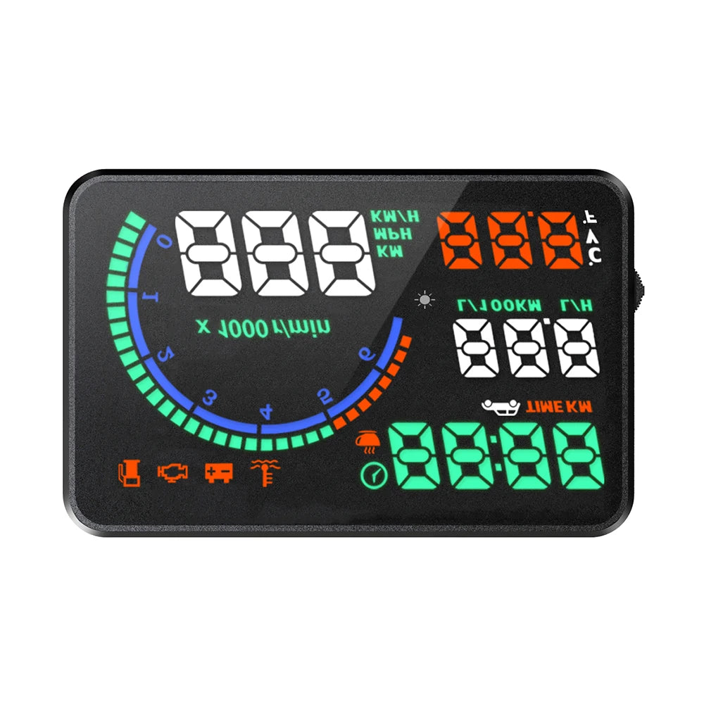 i9 HUD OBD2 Head-up Display Windshield Projector Car Gadgets Digital Speedometer RPM Water/Fuel Voltage Meter Car Electronics